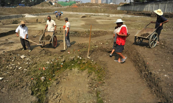 成都工地發現盛唐時園林遺址7