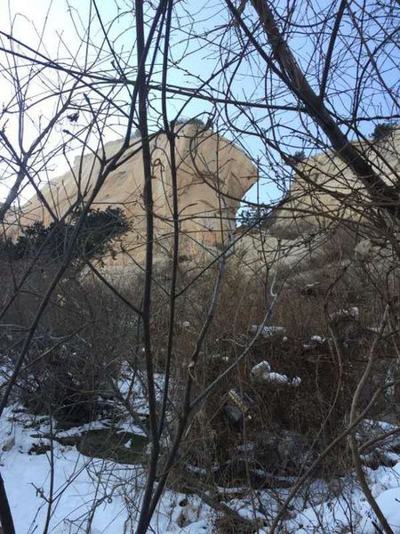 在發(fā)現(xiàn)朱賢峰遺體的位置，朱賢峰表哥王先生用手機(jī)朝上拍了一張照片。