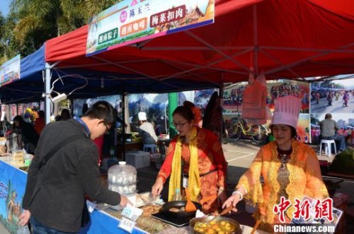 東南亞風味美食展銷活動。　張金川　攝