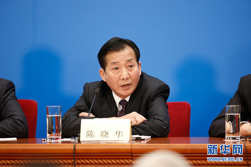 圖為農(nóng)業(yè)部原副部長(zhǎng)陳曉華。新華網(wǎng) 中國政府網(wǎng) 陳杰 攝