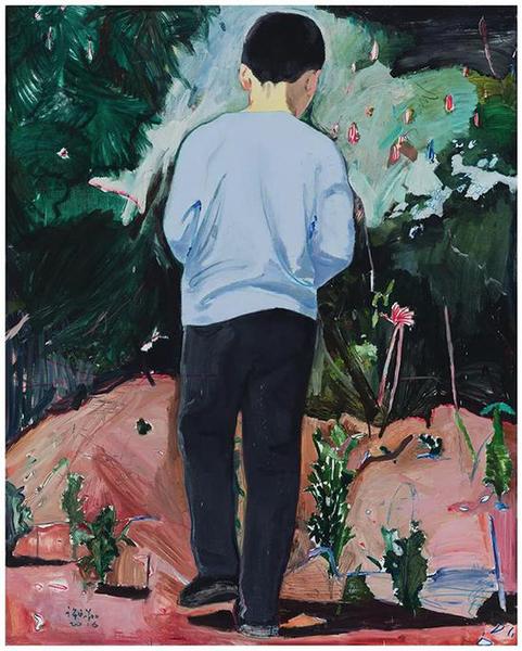 許宏翔，健健，200×160cm，布面油彩，2016