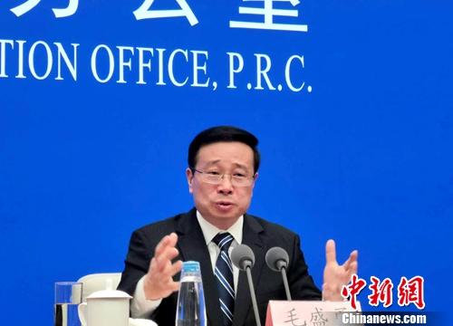 國家統計局新聞發言人毛盛勇。<a target='_blank' href='http://www.chinanews.com/' >中新網</a>記者 李金磊 攝