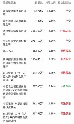 截至2019年一季度末，新城控股的十大流通股股東。